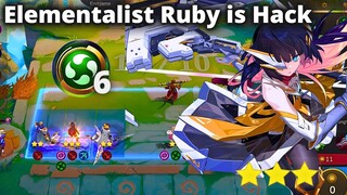 ELEMENTALIST RUBY COMPLETELY IMMORTAL YUKI 3RD SKILL | MLBB MAGIC CHESS BEST SYNERGY COMBO TERKUAT