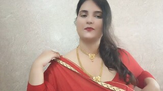 Special Vlog ❤️ Red Saree with Jewellery ❤️ Neha Dhiman #dailyvlog