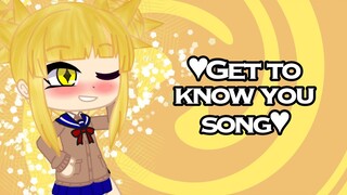 Get to know you song || GC || behind the scenes :3