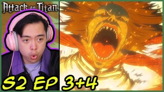 Ymir's BIG Surprise! Attack on Titan Season 2 Episode 3 and 4 Reaction