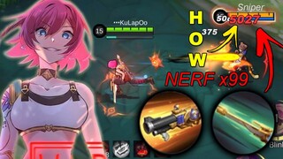 BEATRIX Nerf Are You Sure About That | BEATRIX 2022 New One Shot Build After Nerf | MLBB