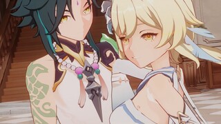 [Genshin Impact MMD]♥Glow Mandrill♥Good![Dangerous Party] Rendering in Genshin Impact style