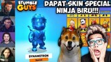 Reaksi Obit & Frost Diamond Mendapatkan Skin Special Ninja Biru | Stumble Guys Indonesia