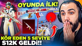 OYUNUN İLK YÜKSELTİLEBİLİR 5 SEVİYE S12K DESENİ GELDİ!! 😱 RAKİBİ TAMAMEN KÖR EDİYOR! | PUBG MOBILE