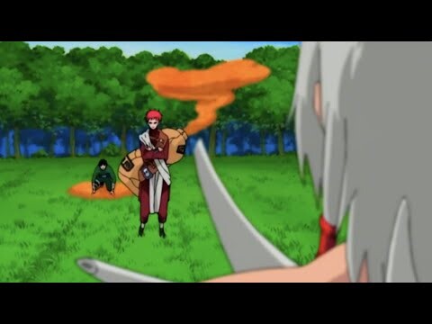 Gaara Epic Entrance - Against Kimimaro  Saves Rock Lee - Gaara used Sand Tsunami to burry