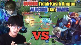 GUSION Nyocog(Ratain) ALUCARD Dan SABER | Mobile Legends