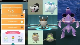 Champion Challenge Genesect, Galarian Meowth, Stunfish, Darumaka and more!