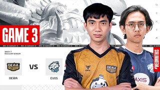 DEWA UNITED ESPORTS vs EVOS GLORY | Regular Season Week 7 Day 3 | Game 3 | #MPLIDS13