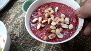 Nguyễn ngọc Biển, đánh tiêt canh nưóc nóng, cả nhà đều khen.