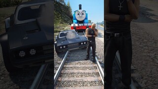 GTA V: FAST X MOVIE ENDING TRAIN SCENE WITH THOMAS THE TRAIN #shorts