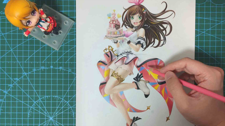 [Vẽ tranh] Vẽ Kizuna AI siêu đẹp