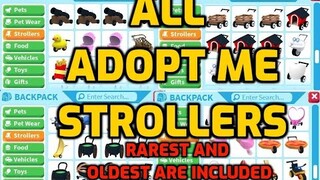 TOP RAREST OLD ADOPT ME STROLLERS - ADOPT ME INVENTORY TOUR (EGGBURT/EGGBERT STROLLER ALL STROLLERS)