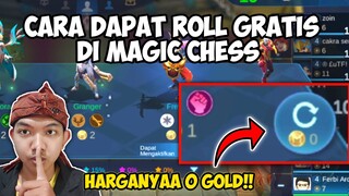 CARA ROLL HERO GRATIS DI MAGIC CHESS!! HARGANYA 0 GOLD COYY!!  MAGIC CHESS MOBILE LEGENDS BANG BANG