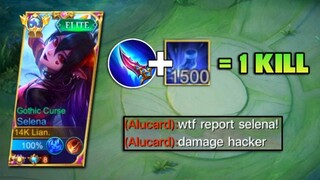 SELENA ROAM FULL STACKS + HEPTASEAS = ONE SHOT ( enemy reported me )