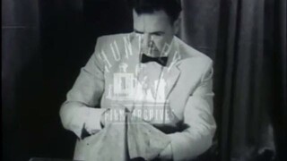 Magic tricks in close up, 1940's -- Film 33095