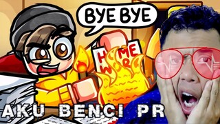 Jangan COBA-COBA Bakar PR INI - 【Roblox No More Homework】