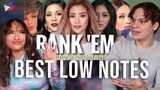 Waleska & Efra react to Best Low Notes in the Philippines | Filipino Female Singers | REACTION