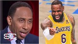 Stephen A. on LeBron's 50-point game vs Wizard: "If lucky, Lakers can come out of 1st round"