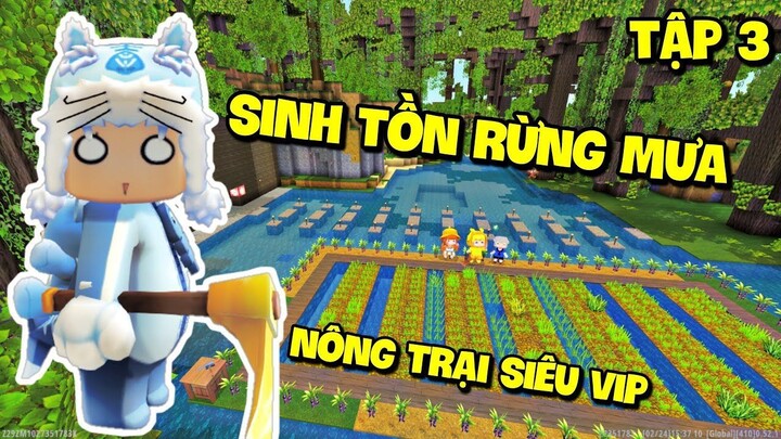 MEOWPEO SINH TÔN RỪNG MƯA MINI WORLD TẬP 3_XÂY DỰNG NÔNG TRẠI SIÊU VIP VÀ THÊM THÀNH VIÊN MỚ