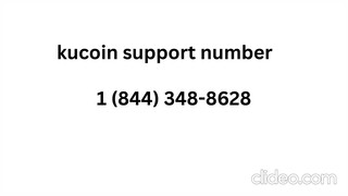 kucoin Support Number +1844-348!8628 !U&A!