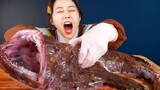MUKBANG ASMR | OMG! Monster Fish👾 Blackmouth Angler Monkfish Eat Seafood Eatingshow 아라 Ara