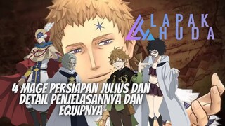 DETAIL COMBO JULIUS PERSIAPKAN 4 MAGE INI - BLACK CLOVER MOBILE