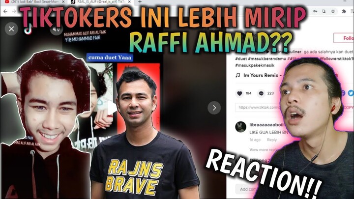 REACT TIKTOKER MIRIP RAFFI AHMAD || DIHUJAT HABIS-HABISAN DITIKTOK!!
