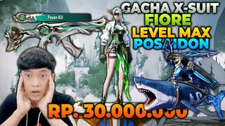 GACHA SKIN XSUIT FIORE DAN UPGRADE POSEIDON HIU LEVEL MAX SENILAI 30 JUTA PALING HOKI - PUBG MOBILE