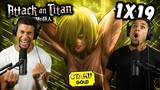 FEMALE TITAN CAPTURED!?! | ATTACK ON TITAN 1x19 REACTION! | *New Anime Fans*