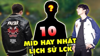 TOP 10 tuyển thủ đường giữa hay nhất trong lịch sử LCK từng sản sinh ra: Faker, Easyhoon,...