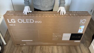 Unboxing NEW LG OLED EVO C3 48 _ TV 2023 - Surgical Unboxing