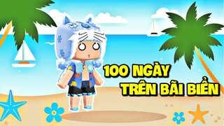 100 NGÀY SỐNG TRÊN BÃI BIỂN TRONG MINI WORLD * MEOWPEO BÃI BIỂN