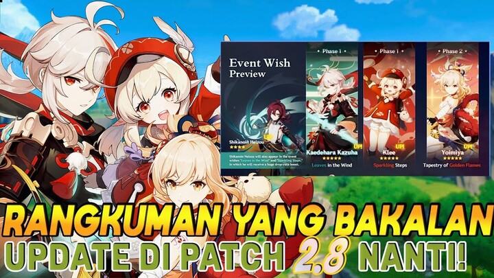 Kazuha Fix Rerun! Rangkuman Update 2.8 Genshin Impact! - Genshin Impact Indonesia