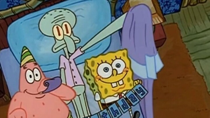 After work, I found that Squidward's mental state is quite stable hahahaha