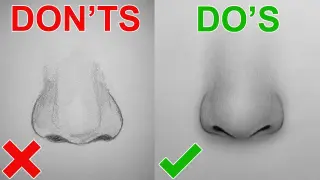 How To Draw Realistic Nose | Don'ts and Do's