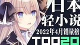 [Peringkat] 20 penjualan novel ringan Jepang teratas pada bulan April 2022