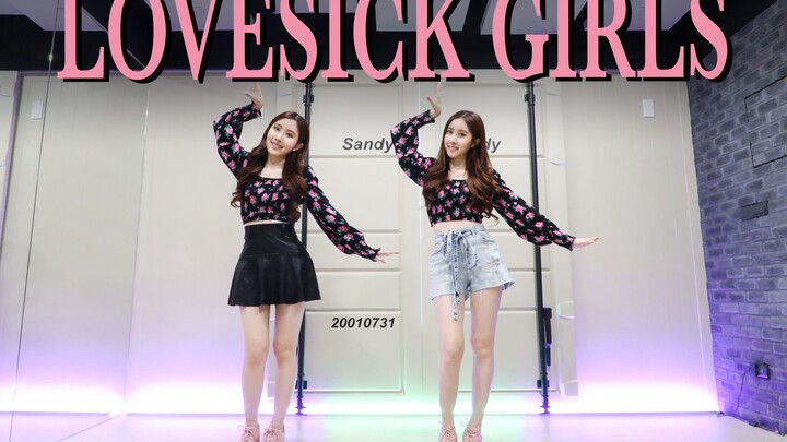 BLACKPINK - Lovesick Girls Cover tarian versi lengkap! Sandy & Mandy