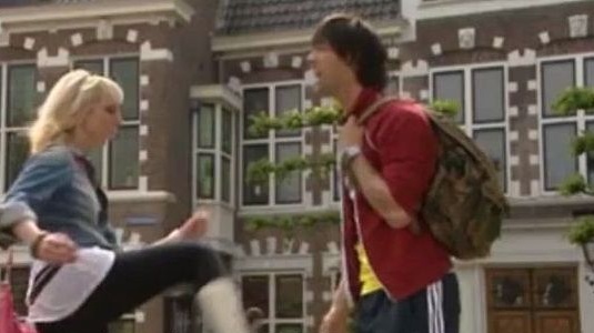 Girl Kick Boy In The Groin