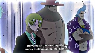 Kru mugiwara tidak ada yg takut dengan tenryubito 🔥 puas bgt adegan Luffy nonjok tenryubito 😂