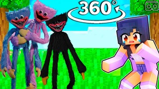 How APHMAU stop HUGGY WUGGY & KISSY MISSY  in Minecraft 360°