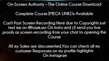 On-Screen Authority  The Online Course Download