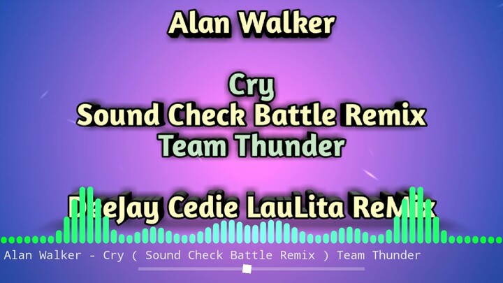 Alan Walker - Cry ( Sound Check Battle Remix ) Team Thunder