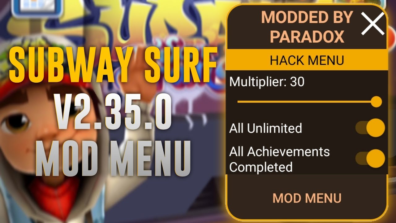 NEW!, Subway Surfers, MOD MENU!!