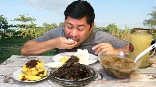 NAGMAMANTIKANG ADOBONG ATAY AT BALUNBALUNAN! SINIGANG! MANGA AT BAGOONG! MUKBANG. Filipino Food.
