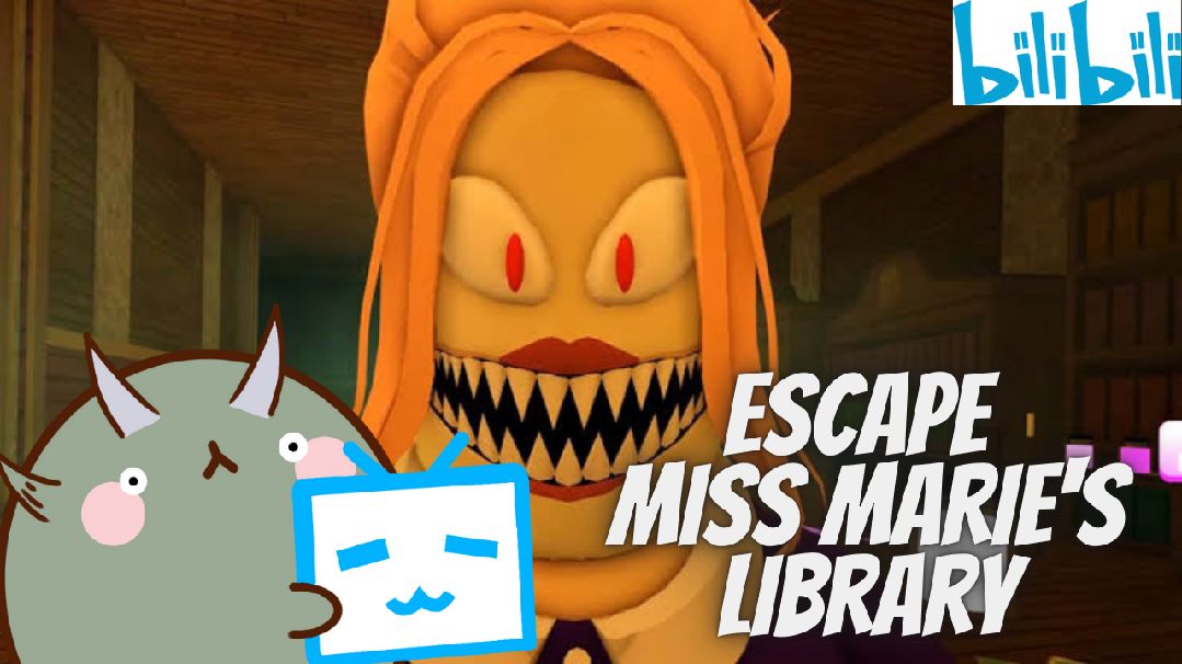 ESCAPE Miss Marie's Library! (SCARY OBBY) - Roblox