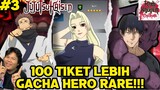 Mencoba Gacha 100+ Tiket! Berhasil kah? Dapatkan Hero Rare di Game Jujutsu Kaisen Terbaru!
