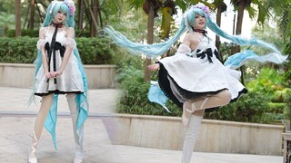 Saus Qingdou】爱言葉Ⅲ❤️Aku sedang "jatuh cinta"...♬/Cosplay Hatsune Miku/Dancing Elf