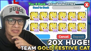 BUYING ALL 20 HUGE GOLDEN FESTIVE sa ROBLOX PET SIMULATOR X