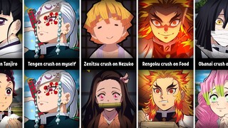 Demon Slayer Characters and Their Crushes || Kimetsu no Yaiba