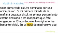 Vladimir Nabokov - Habla, memoria, una autobiografía revisitada 2/3